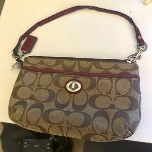 Coach small wristlet.  Used.